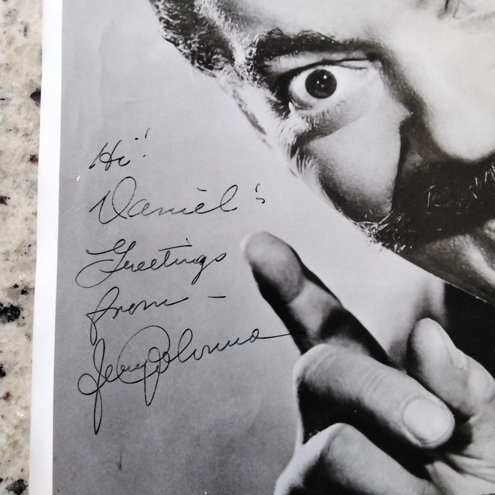 Jerry Colonna SIGNED Photo Movie Actor Musician Trombone Bob Hope USO Road Films, изображение 3
