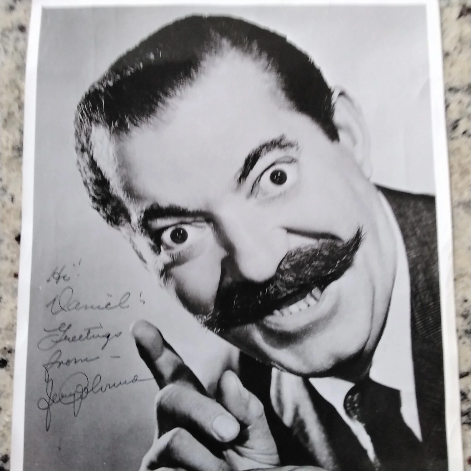 Jerry Colonna SIGNED Photo Movie Actor Musician Trombone Bob Hope USO Road Films, изображение 5
