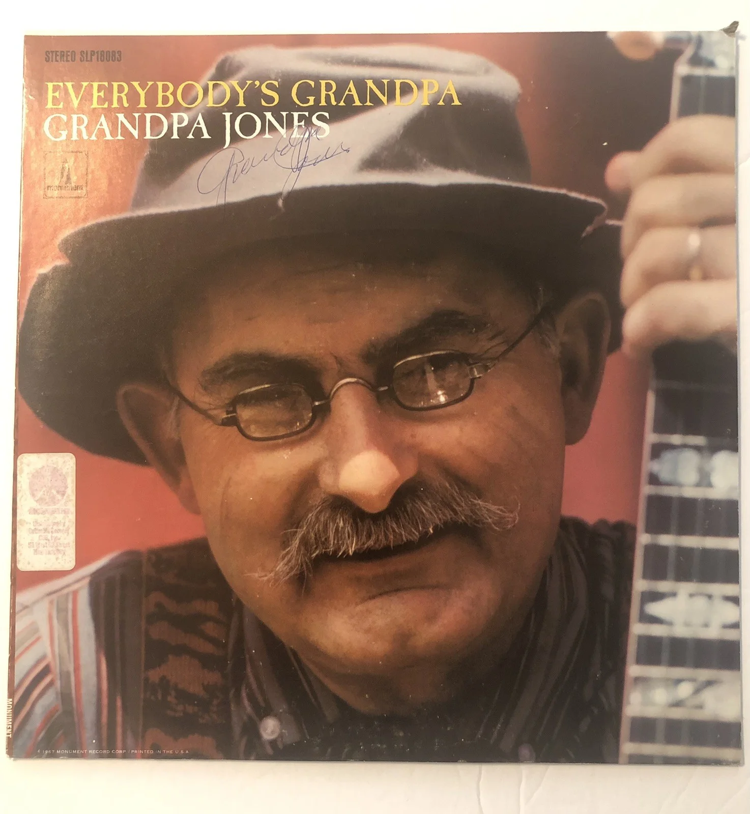 Grandpa Jones Signed Lp Album Record Autograph Bluegrass Hee Haw Vinyl JSA CERT, image 4