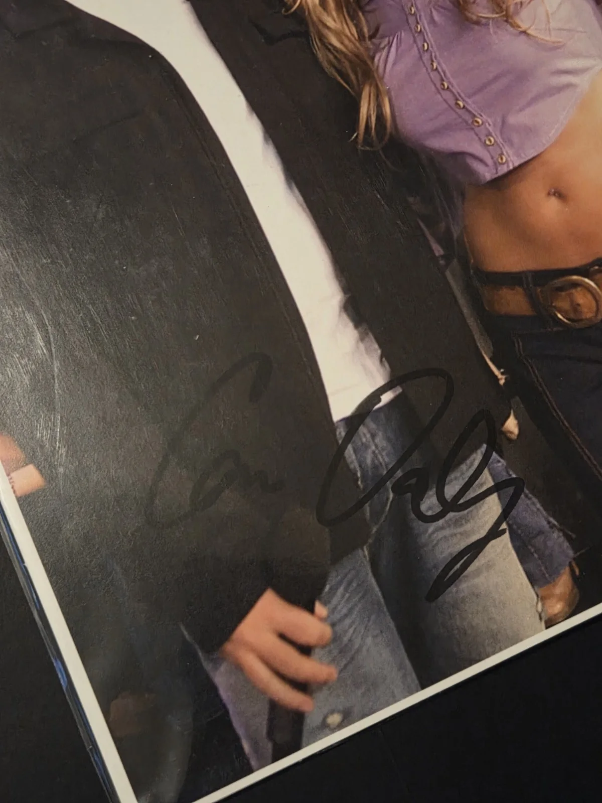 Carson Daly Signed 8x10 Photo Featuring Britney Spears From TRL, image 2