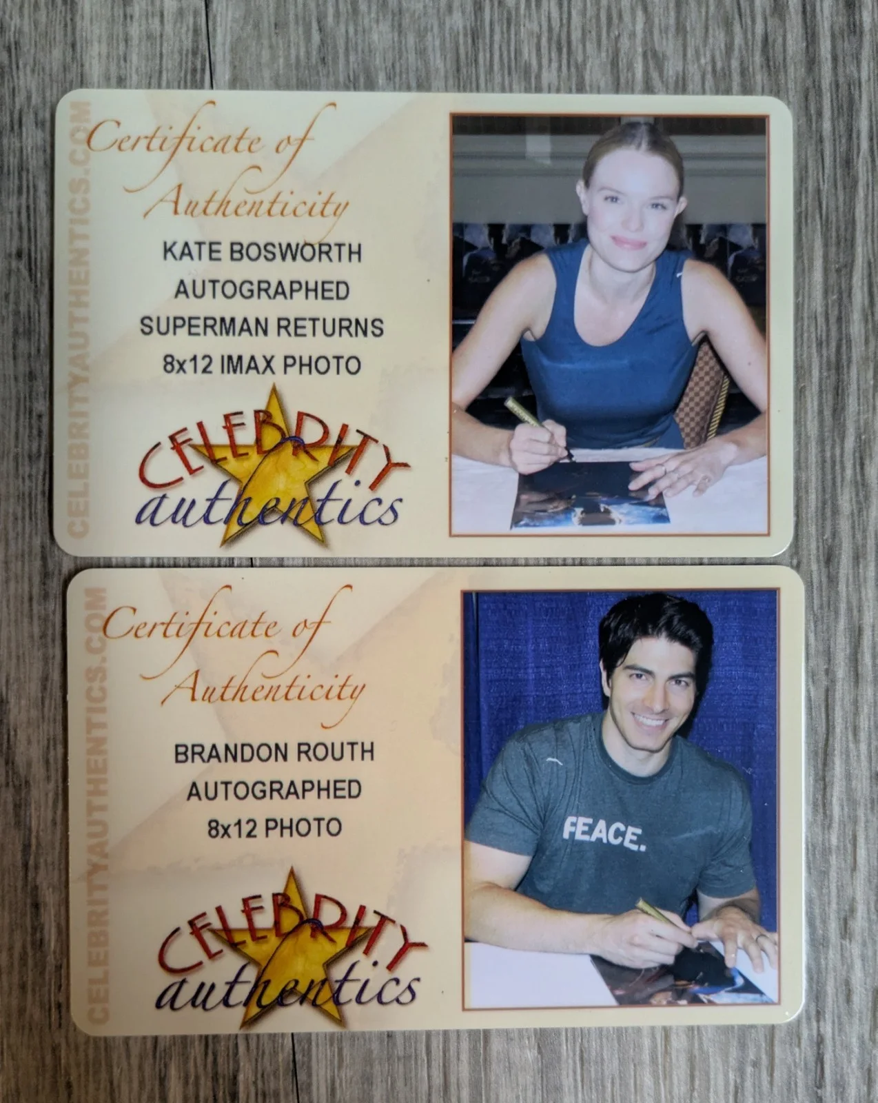 Brandon routh — Superman Returns Brandon Routh Kate Bosworth Signed IMAX 8X12 PHOTO AUTOGRAPH, изображение 4