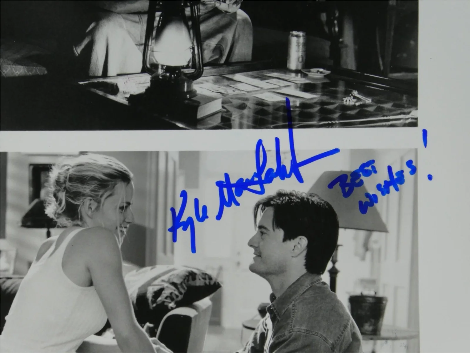 Kyle MacLachlan — Kyle MacLachlan Signed B&W 8x10 Promo Photo The Trigger Effect Autographed, изображение 2