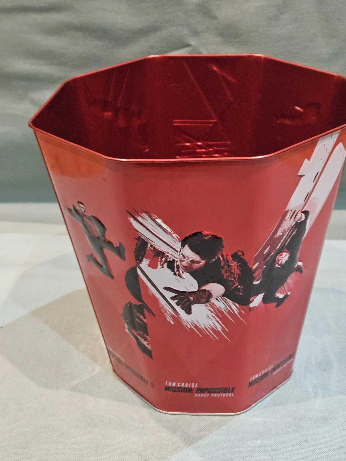 Mission Impossible The Final Reckoning Odeon Cinema Popcorn Bucket Tin Bin, изображение 3