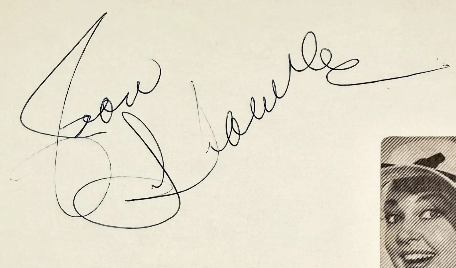 Joan Shawlee — JOAN SHAWLEE Signed Autograph 4x6 INDEX CARD Some Like It Hot Prehistoric Womem, изображение 2