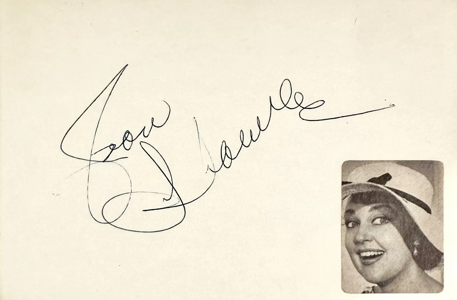 Joan Shawlee — JOAN SHAWLEE Signed Autograph 4x6 INDEX CARD Some Like It Hot Prehistoric Womem, изображение 4