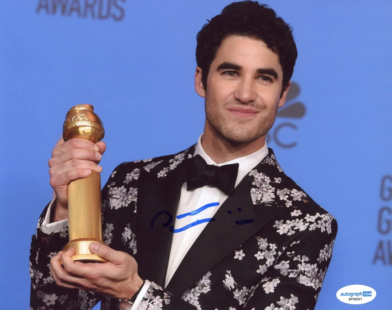 Darren Criss — Darren Criss Signed Autograph 8x10 Photo Glee Maybe Happy Ending Actor ACOA COA