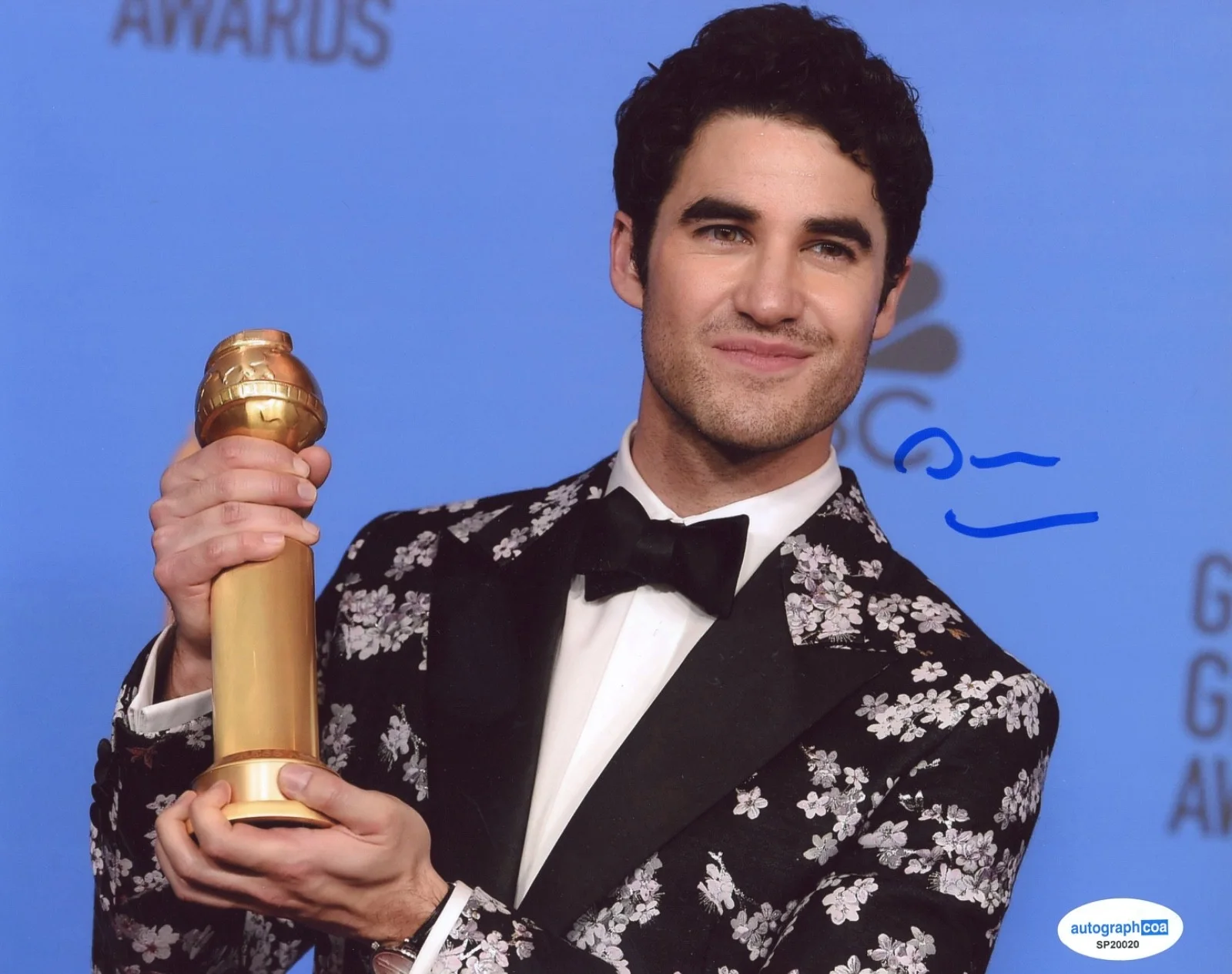 Darren Criss — Darren Criss Signed Autograph 8x10 Photo Glee Maybe Happy Ending Actor ACOA COA