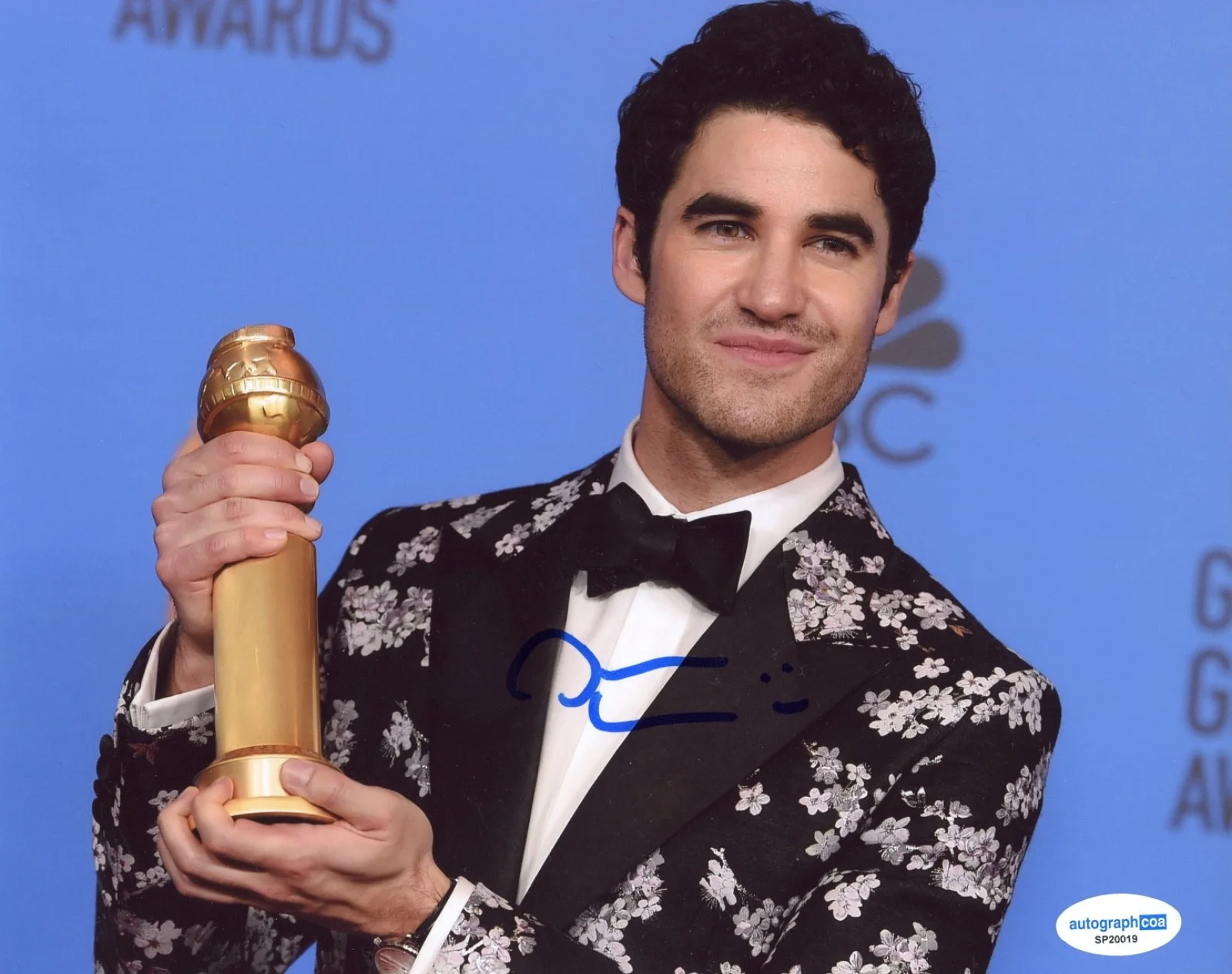 Darren Criss — Darren Criss Signed Autograph 8x10 Photo Glee Maybe Happy Ending Actor ACOA COA, image 2