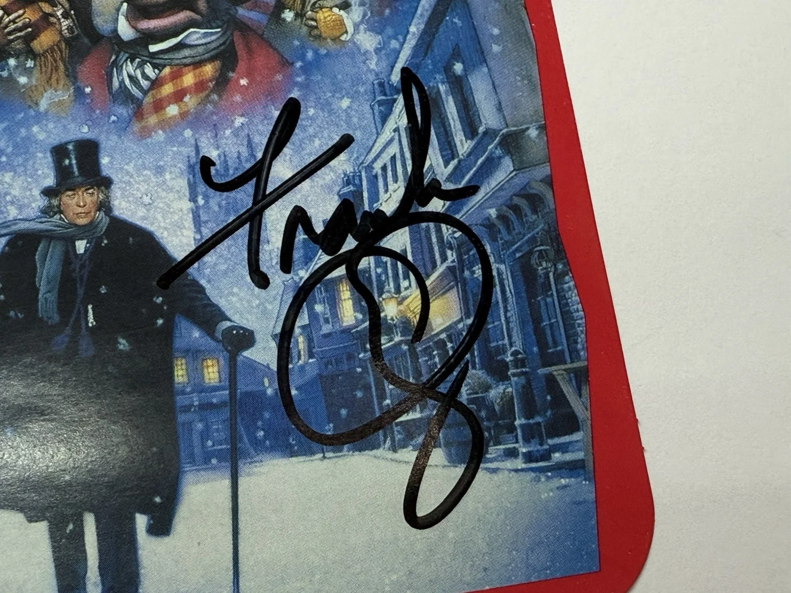 🎄 FRANK OZ 🎄 Signed Muppets Christmas Carol VHS cover PSA COA Signed Jim..., image 2