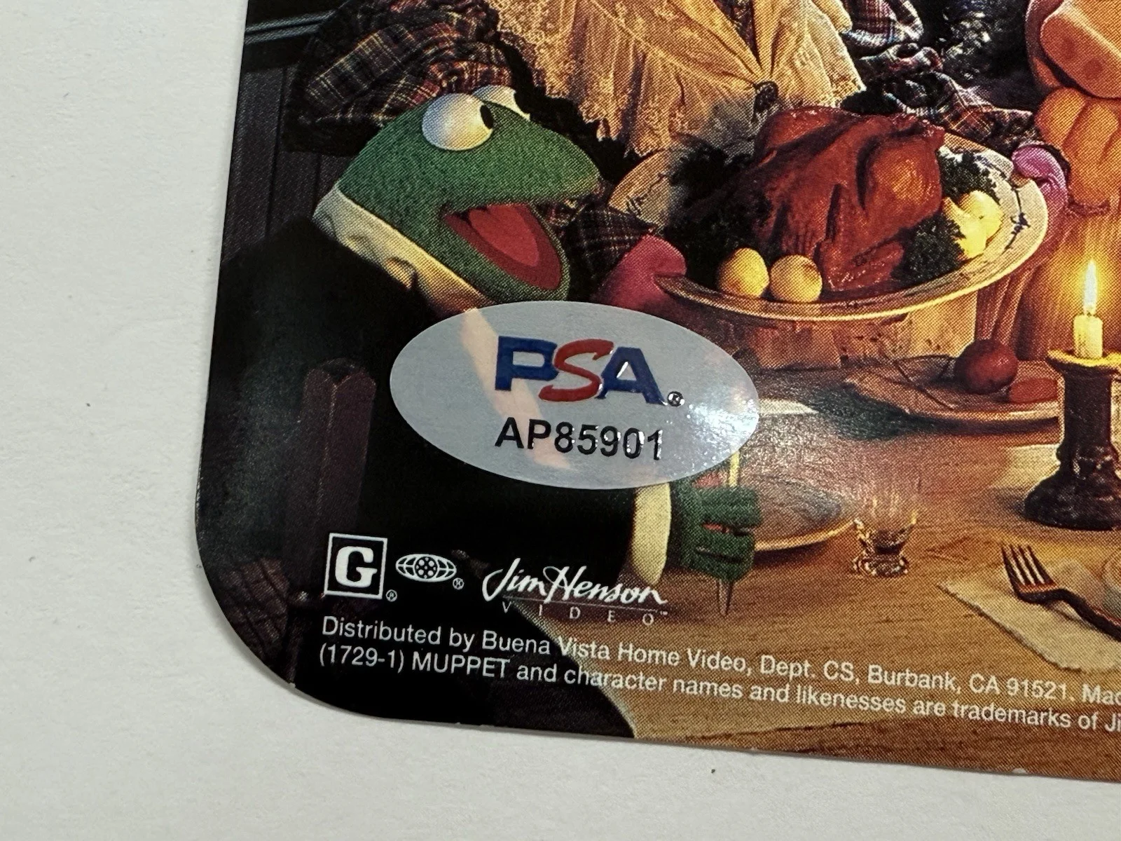 🎄 FRANK OZ 🎄 Signed Muppets Christmas Carol VHS cover PSA COA Signed Jim..., image 3
