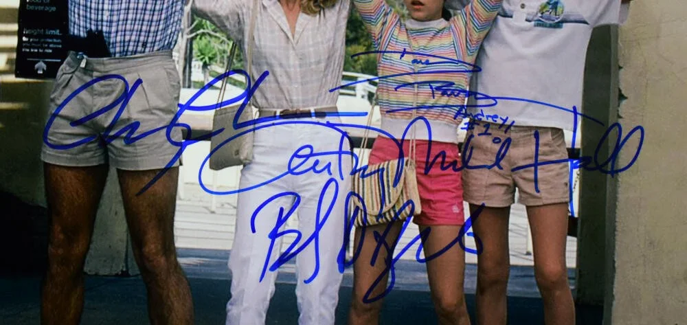 Chevy Chase Anthony Micahel Hall Beverly D Angelo Dana B — Chase Anthony M. Hall Barron Angelo Autographed 16x20 Vacation Photo #3-Beckett, image 2