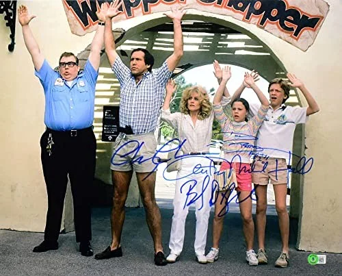 Chevy Chase Anthony Micahel Hall Beverly D Angelo Dana B — Chase Anthony M. Hall Barron Angelo Autographed 16x20 Vacation Photo #3-Beckett, image 5