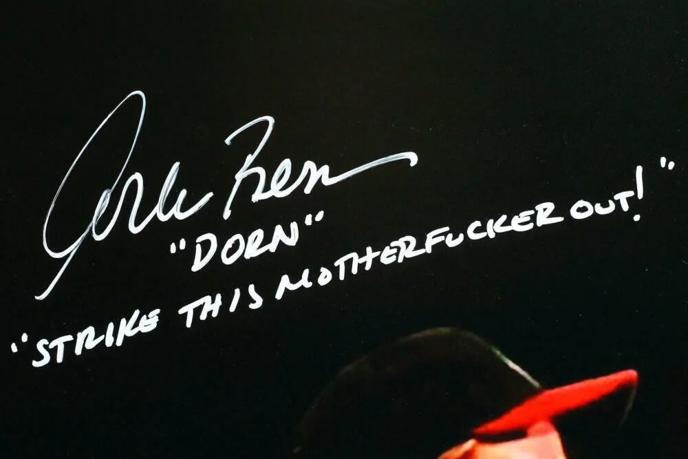 Charlie Sheen, amp, Corbin Bernsen — Charlie Sheen/Corbin Bernsen Autographed Major League 16x20 Photo w/ insc- JSAW, изображение 2