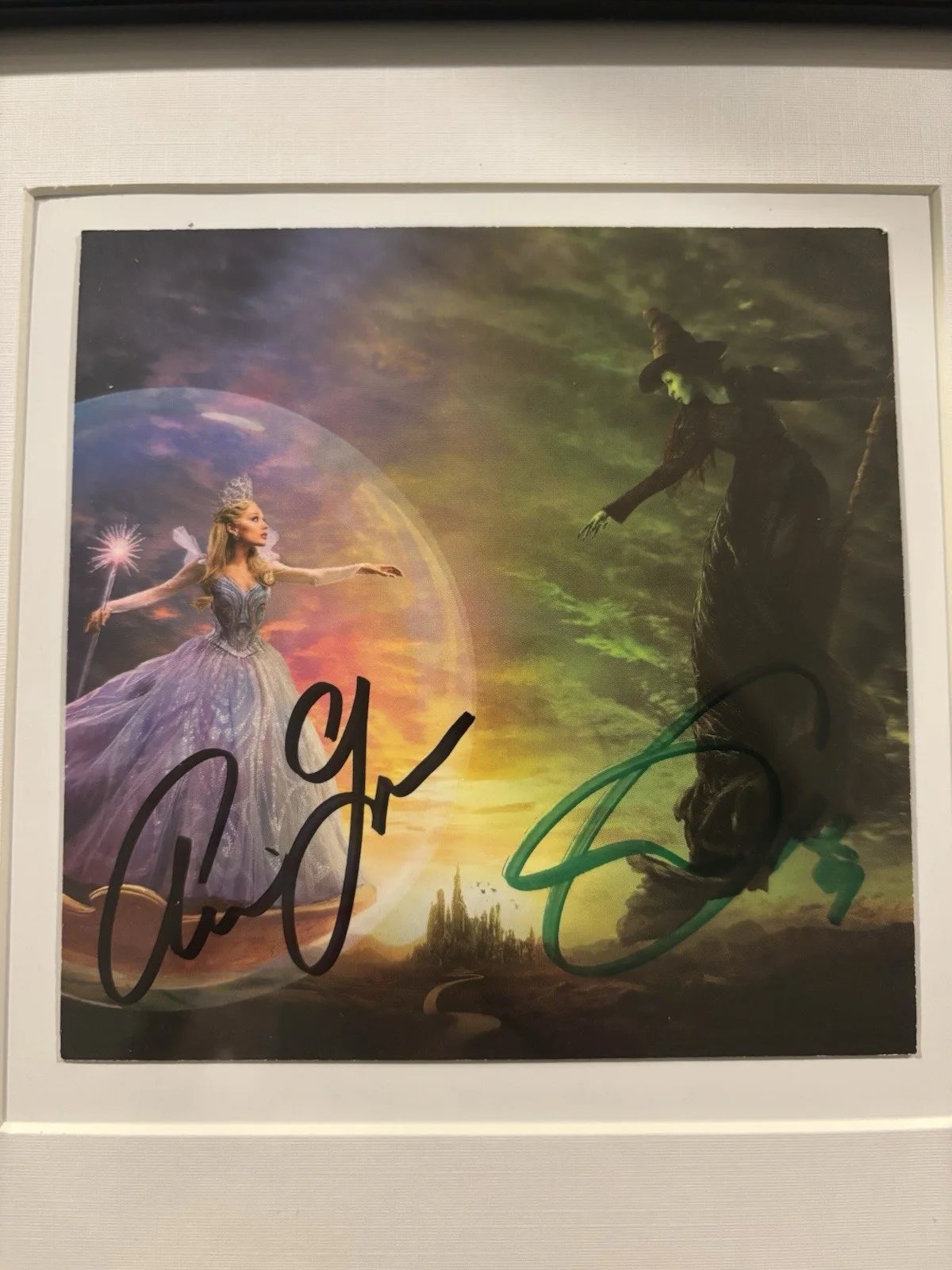 Wicked For Good - Soundtrack CD- Signed Insert - Framed - Full Signature, image 2