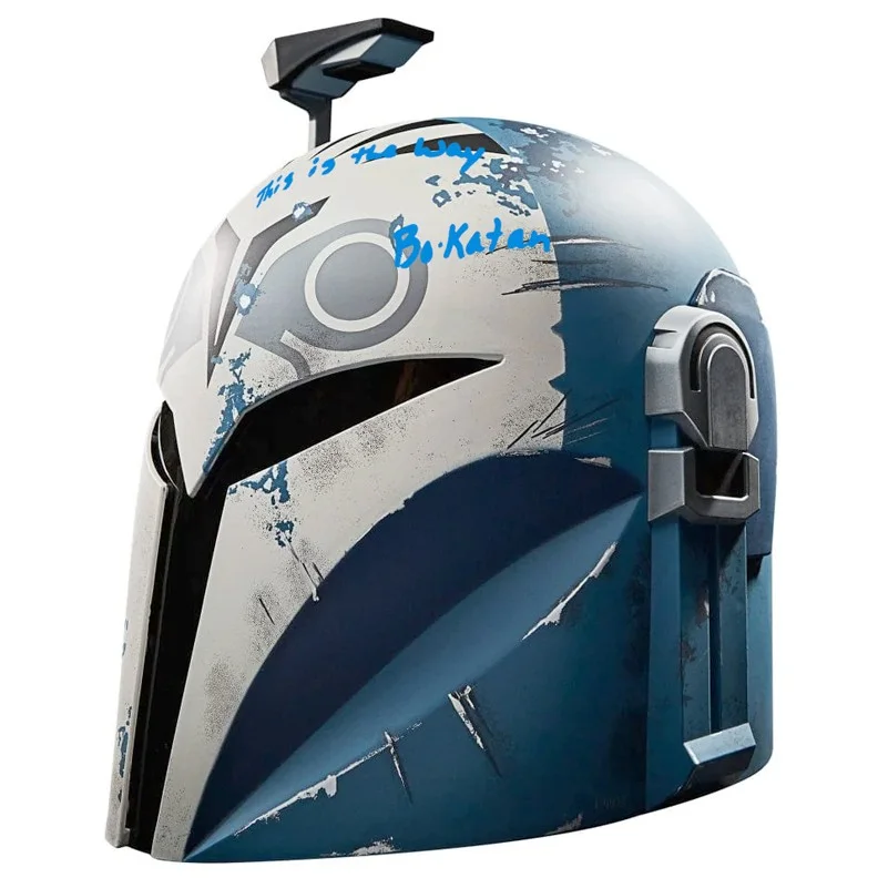 Katee Sackhoff — Katee Sackhoff Autographed Black Series Bo Katan Helmet with 2 Inscriptions!, image 3