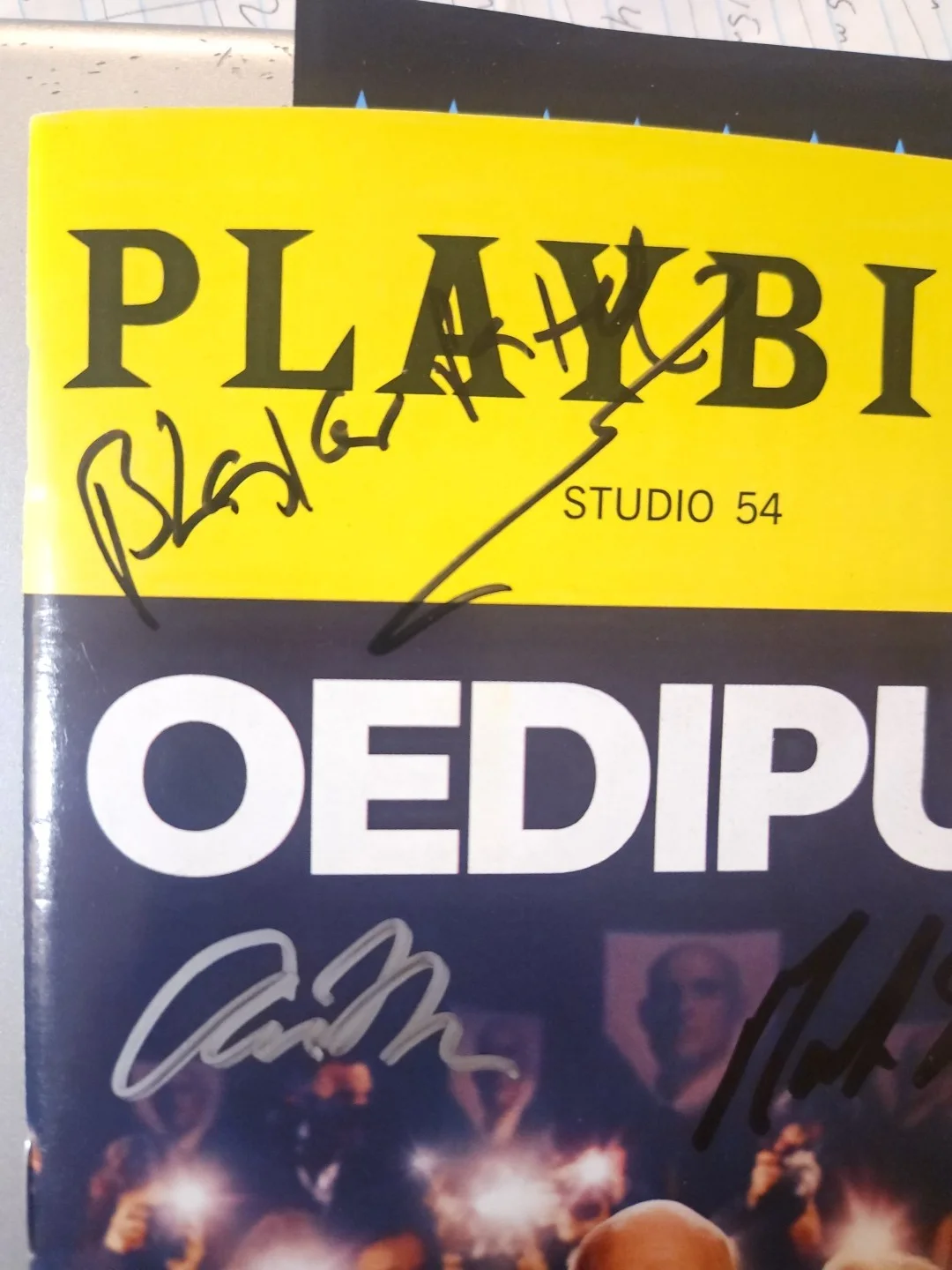 Mark Strong, cast — Oedipus Cast Signed Broadway Playbill - 4 Signatures - Mark Strong ⁴, изображение 3