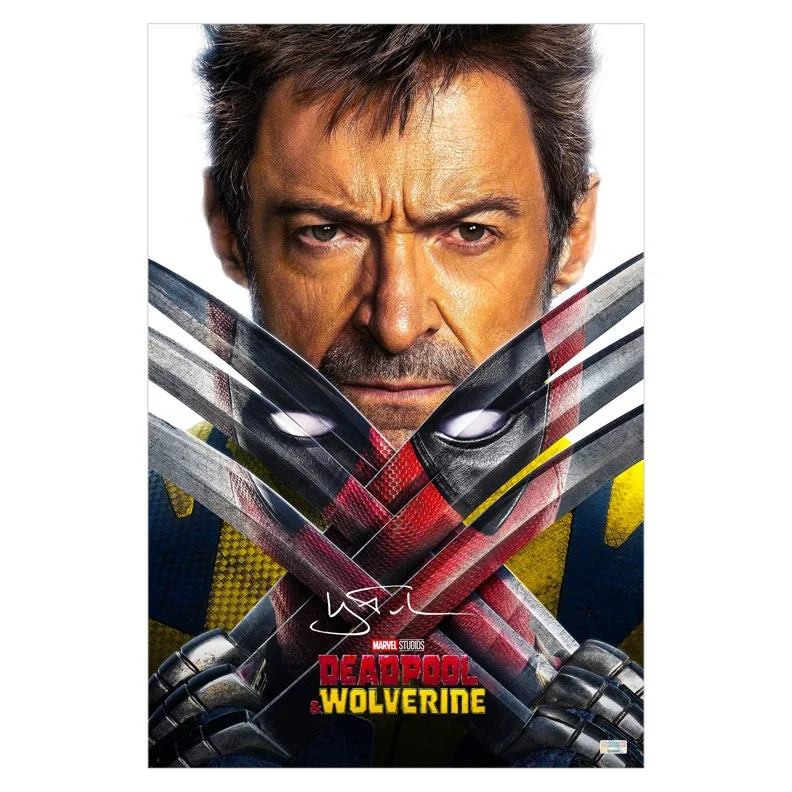 Hugh Jackman — Hugh Jackman Autographed 2024 Deadpool and Wolverine 16x24 Movie Poster