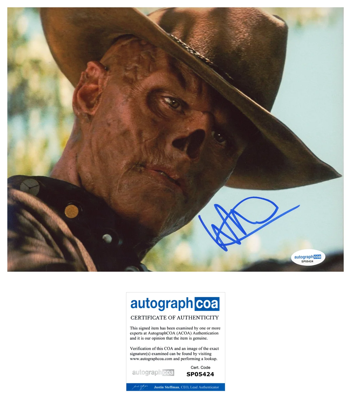 Walton Goggins — Walton Goggins ‘Fallout’ Signed 'The Ghoul' 8x10 Photo ACOA