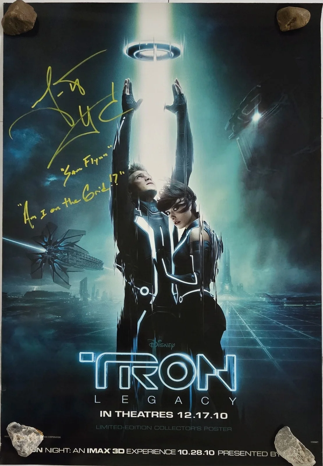 Garrett Hedlund — Tron Legacy Promo 12X18 Poster JSA Signed By Garrett Hedlund, image 2