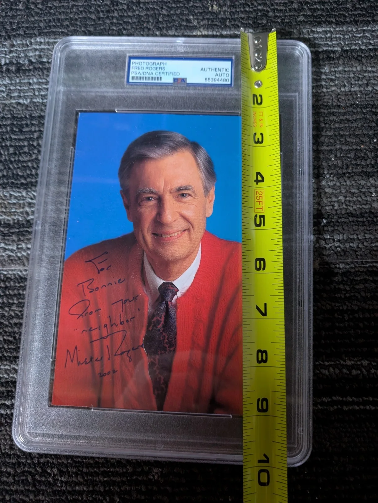 Fred Rogers — RARE FRED ROGERS - MR. ROGERS NEIGHBORHOOD Signed 5x7 Photo PSA/DNA, изображение 5
