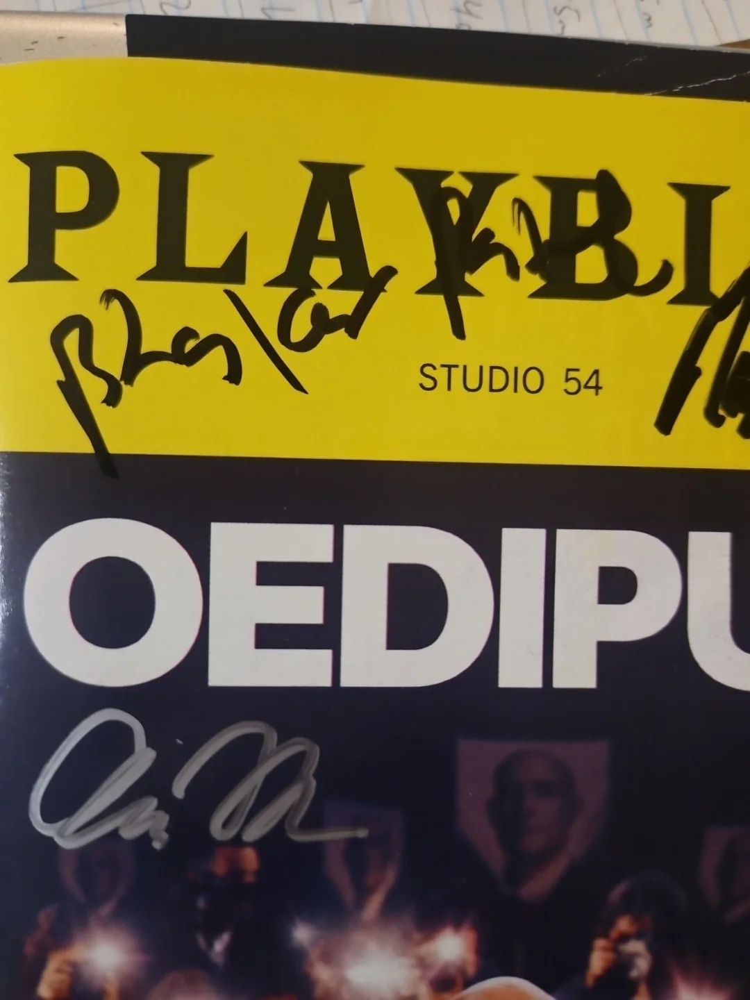 Mark Strong, cast — Oedipus Cast Signed Broadway Playbill - 4 Signatures - Mark Strong ², image 3