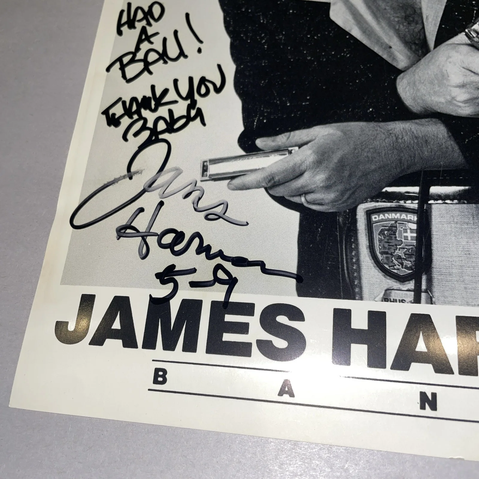 James Harman Band Autographed Promo Photo 8x10 Decade Local Pittsburgh Venue, изображение 2