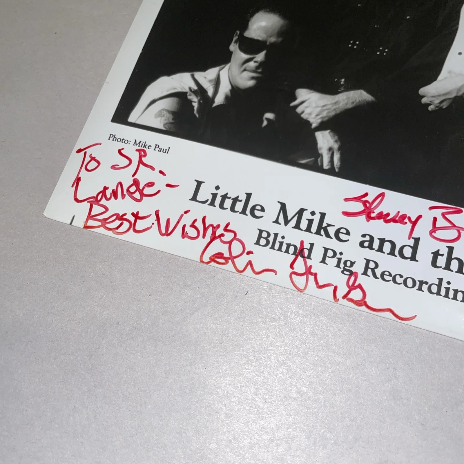 Little Mike & The Tornados Autographed Promo 8x10 Photo Decade Pittsburgh Venue, изображение 2