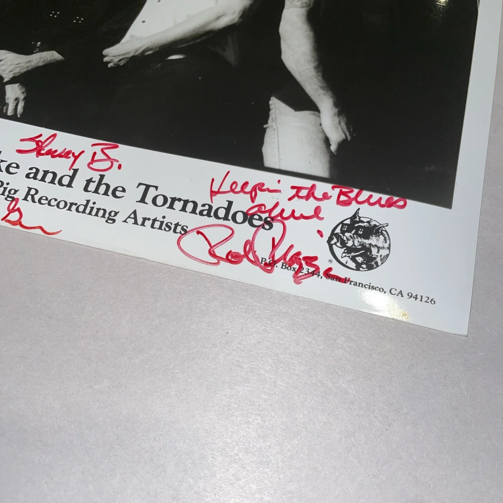 Little Mike & The Tornados Autographed Promo 8x10 Photo Decade Pittsburgh Venue, изображение 3