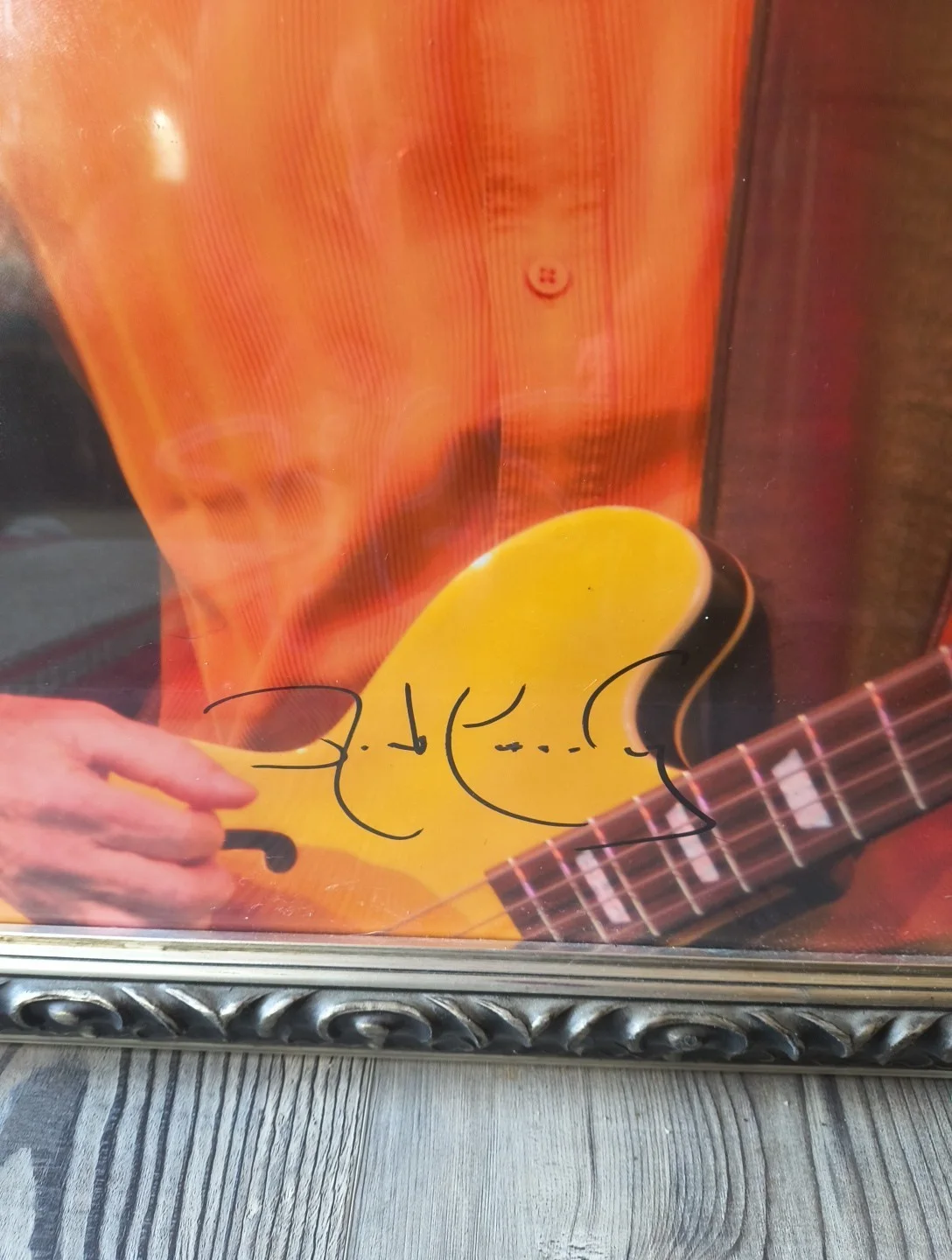JACK CASADY Hot Tuna Signed And Framed Photograph 24" X 19.5" Perfect Condition, image 2