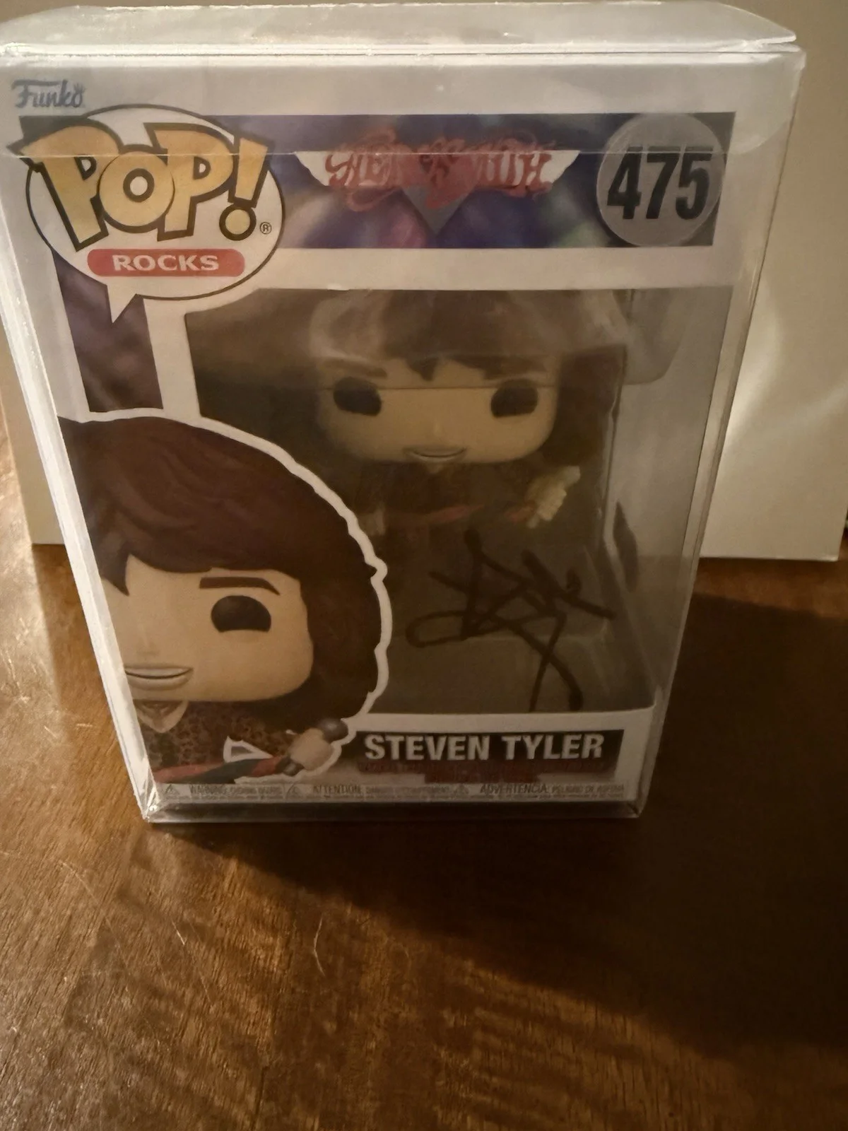 Steven Tyler Signed Aerosmith Funko 475 Pop Authentic Autographed Beckett COA, image 2