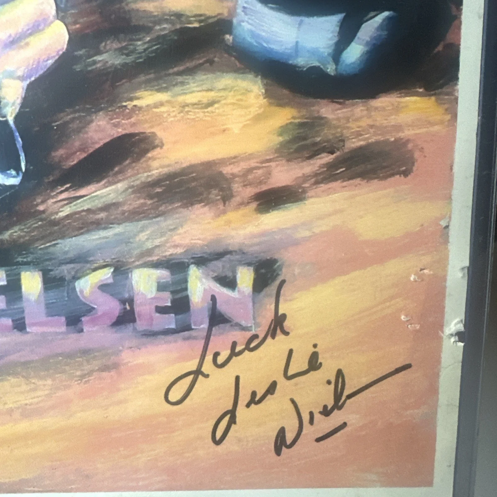 Forbidden Planet Poster numbered 33/1000 signed by Leslie Nielsen, image 2