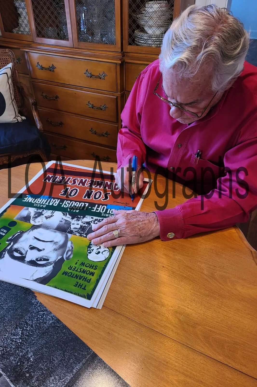 Donnie Dunagan — Donnie Dunagan REAL hand SIGNED 11x14" Son of Frankenstein Photo JSA COA PROOF, image 4
