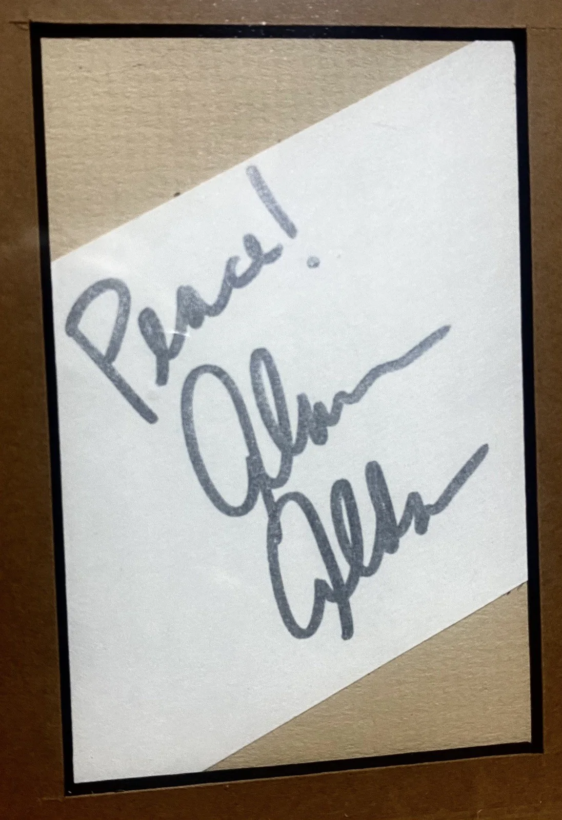 Alan Alda — Alan Alda Signed Framed Piece Autographed Hawkeye On MASH, image 3