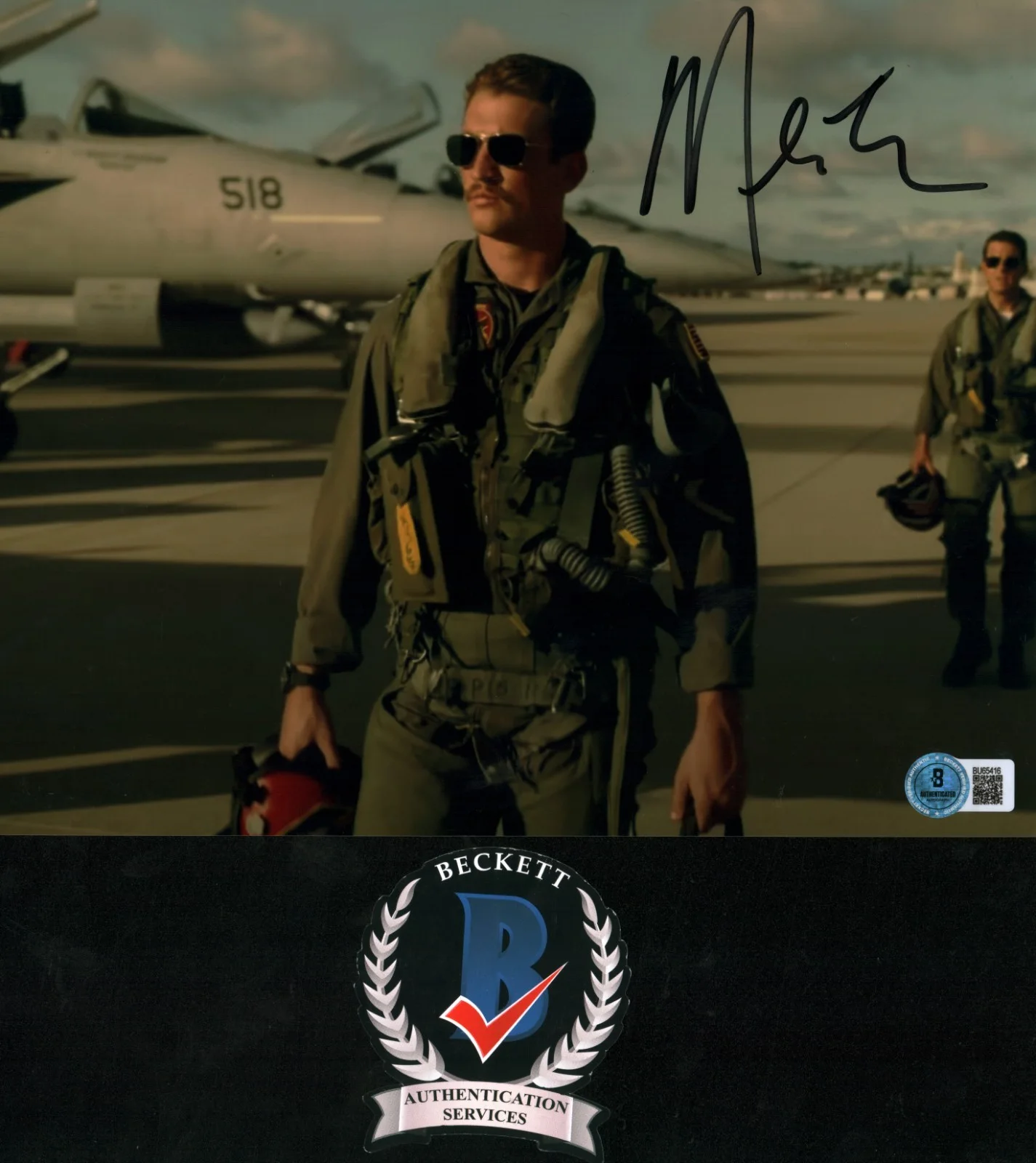 Miles Teller — Miles Teller Signed Autographed 8x10 Photo Top Gun Maverick Rooster Beckett BAS