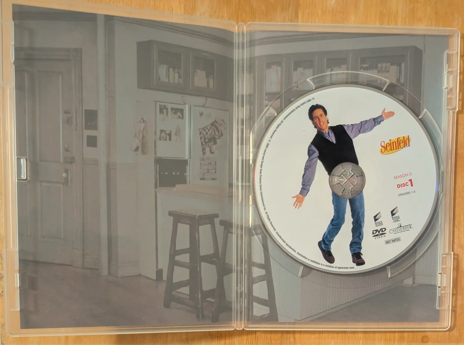 Jerry Seinfeld — JERRY SEINFELD signed autograph SEINFELD season 5 disc 1, image 3