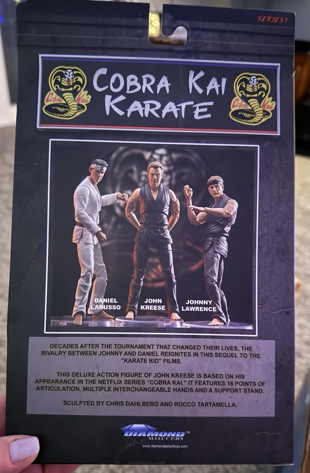 Cobra Kai John Kreese Action Figure Signed By Martin Kove JSA, изображение 2