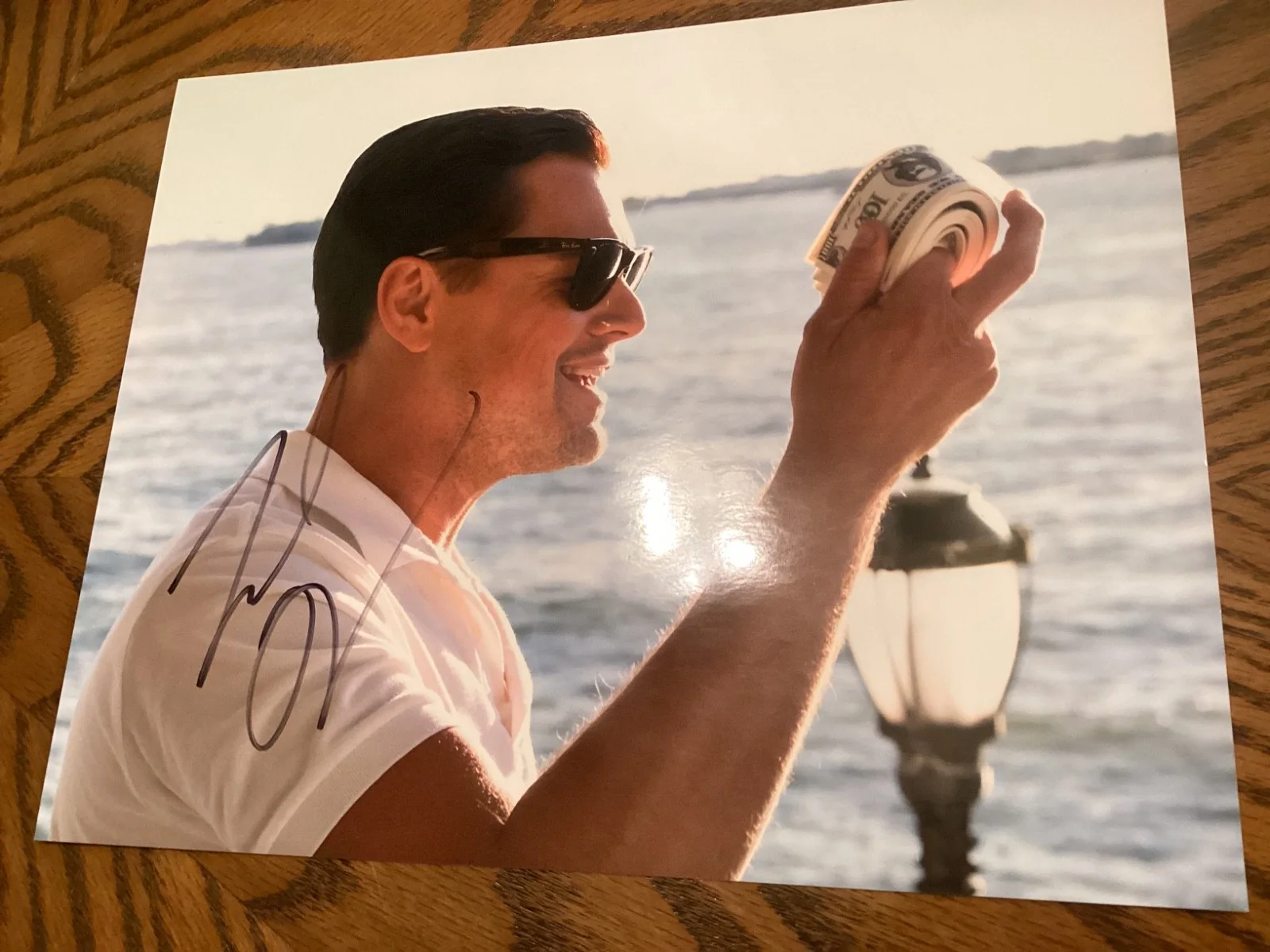 Leonardo DiCaprio — Leonardo DiCaprio Signed Autograph 8x10 Photo The Wolf of Wall Street JSA COA, изображение 2