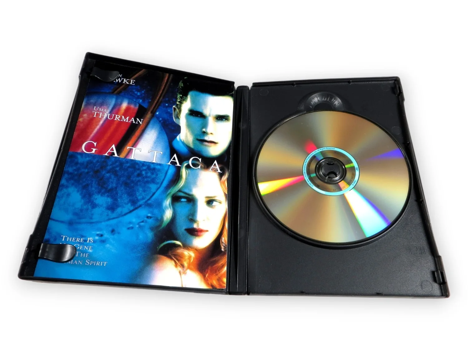 Jude Law, Uma Thurman, Ethan Hawke — Gattaca Multi Signed Autographed DVD Cover Law Uma Thurman Hawke BAS AE50833, image 2