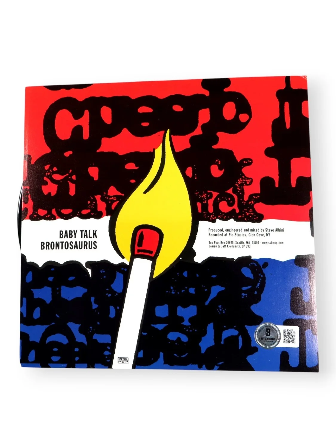 Cheap Trick Band Signed Autograph 45 Record Sleeve Zander Neilsen +2 BAS AE48457, изображение 2