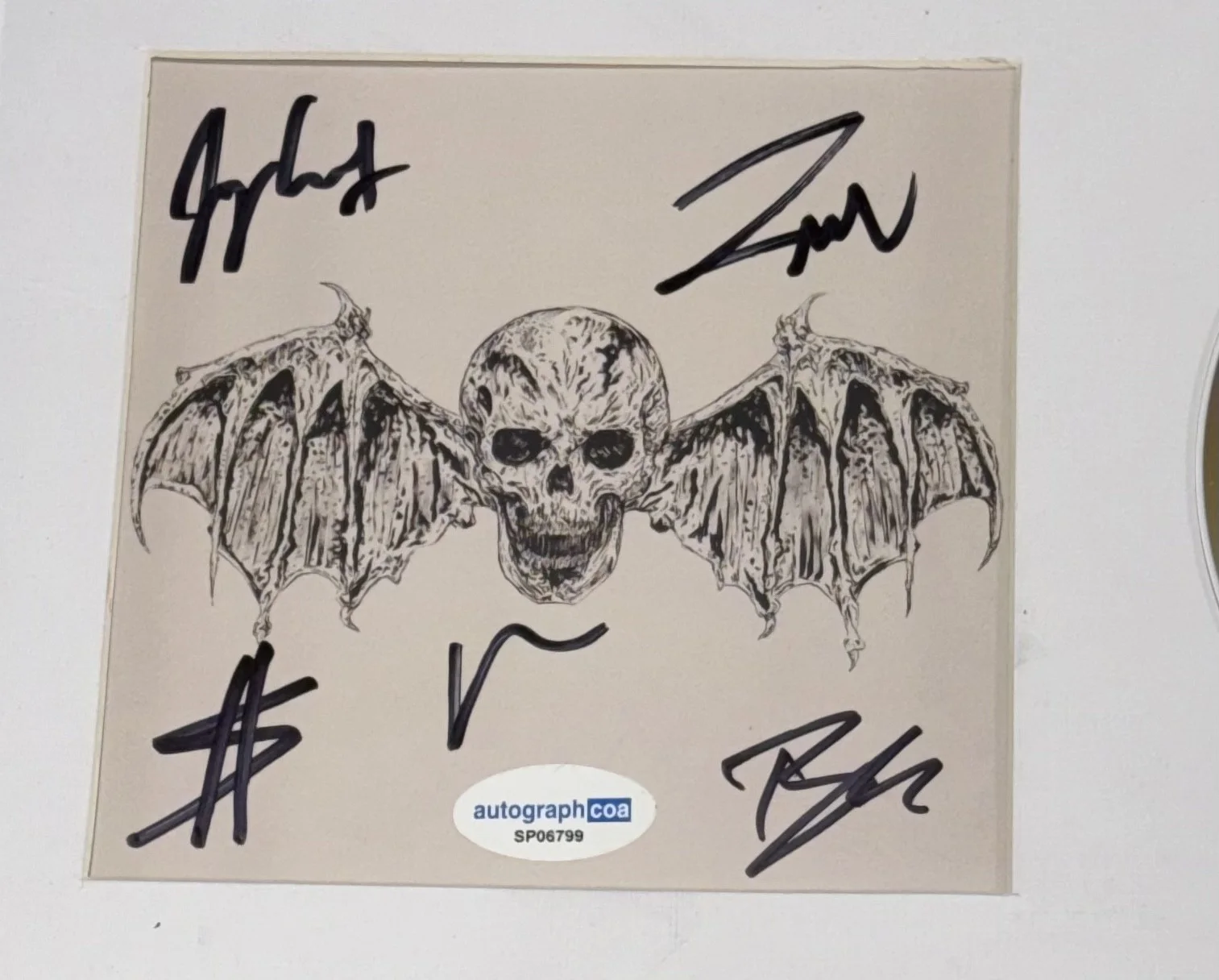 Avenged Sevenfold Signed Autograph Life Is But A Dream CD Framed Full Band ACOA, изображение 2
