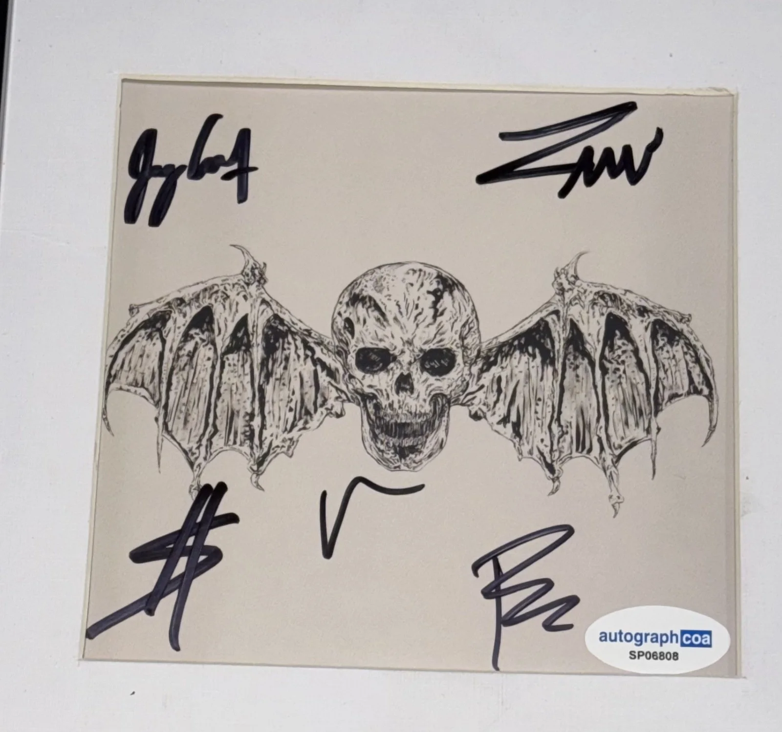 Avenged Sevenfold Signed Autograph Life Is But A Dream CD Framed Full Band ACOA, изображение 3