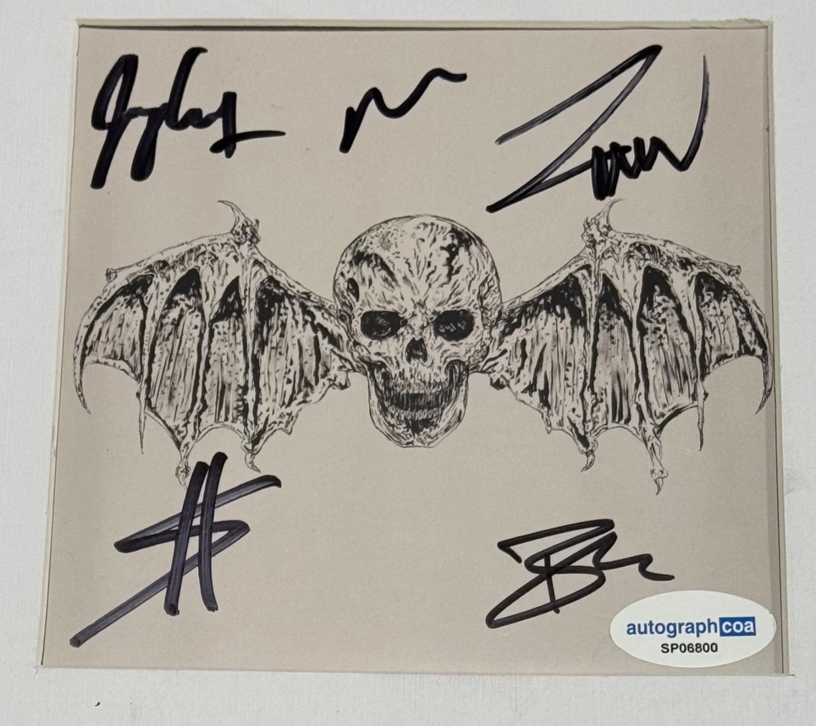 Avenged Sevenfold Signed Autograph Life Is But A Dream CD Framed Full Band ACOA, image 3