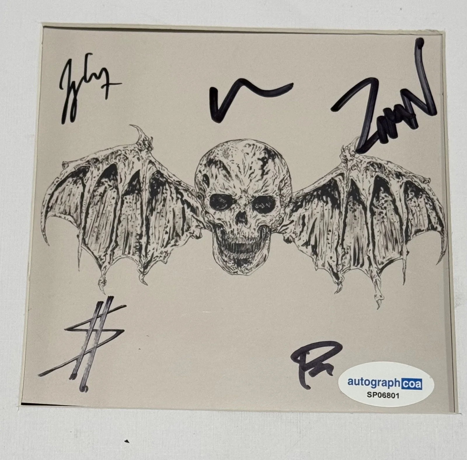 Avenged Sevenfold Signed Autograph Life Is But A Dream CD Framed Full Band ACOA, image 4