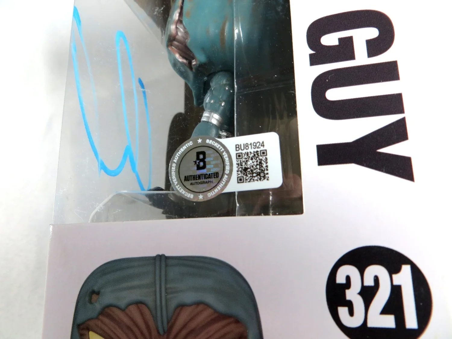 David Draiman Signed Autographed Funko POP! Figure Disturbed The Guy BAS BU81924, изображение 2