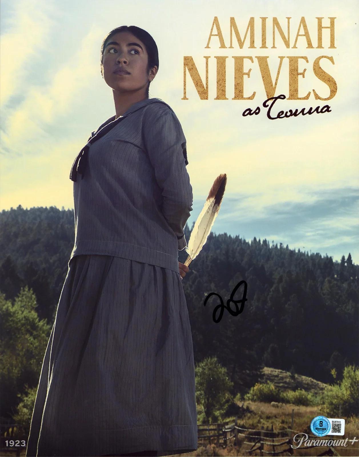 Aminah Nieves — Aminah Nieves 1923 Authentic Signed 11x14 Vertical Photo BAS #BU87913