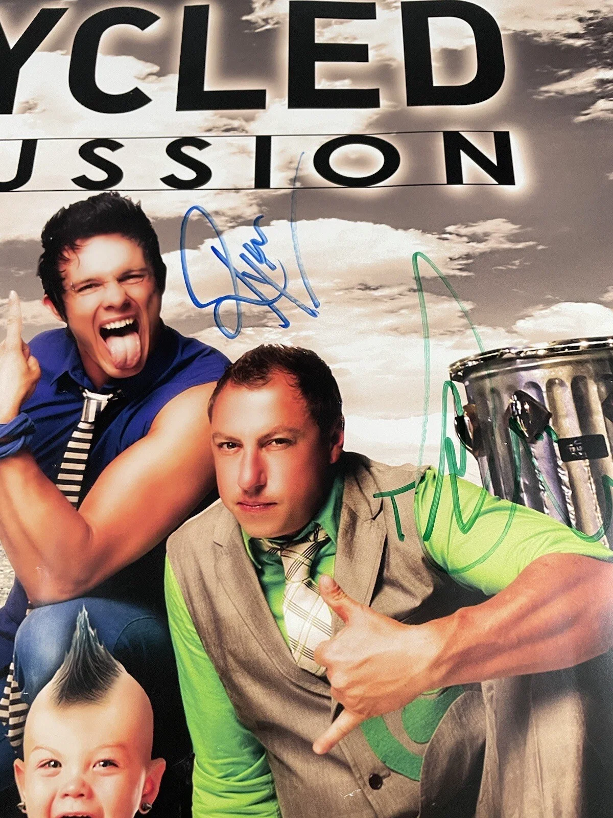 Recycled Percussion Signed Rock Band Poster Collectible 24x18 Autographed, image 3