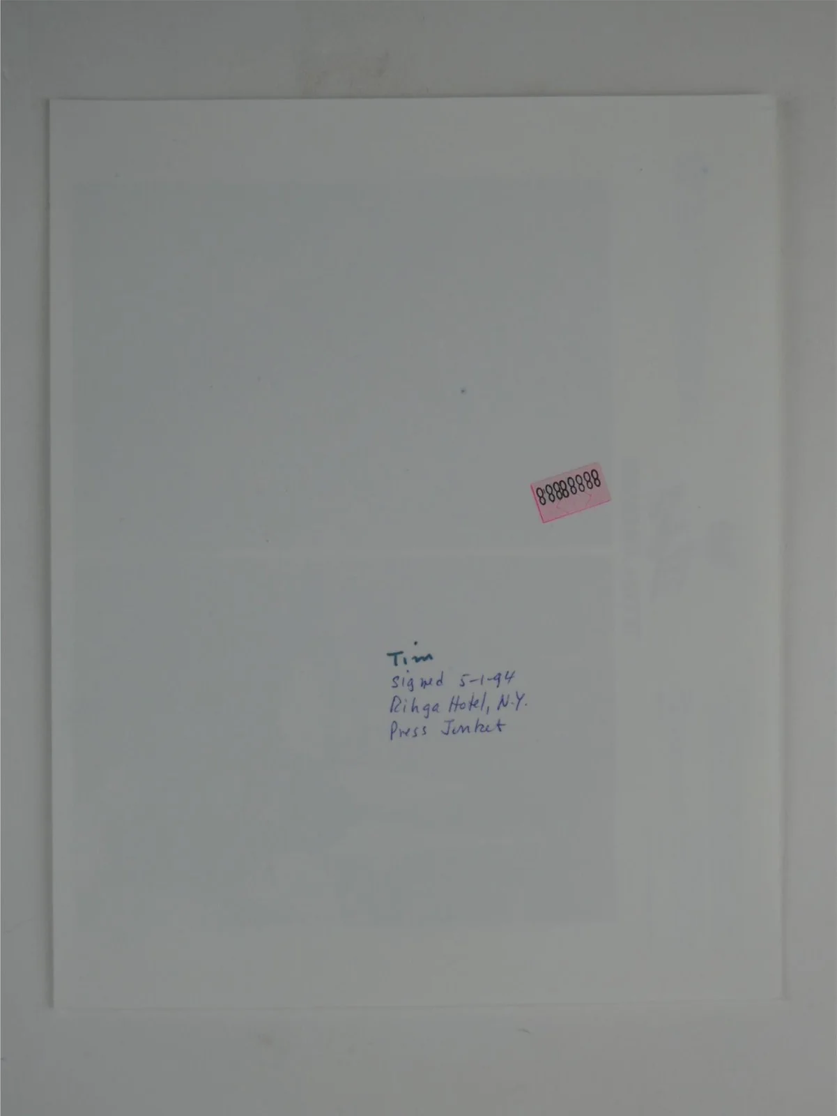 Timothy Carhart — Timothy Carhart Signed B&W 8x10 Promo Photo Beverly Hills Cop III Autographed, изображение 3