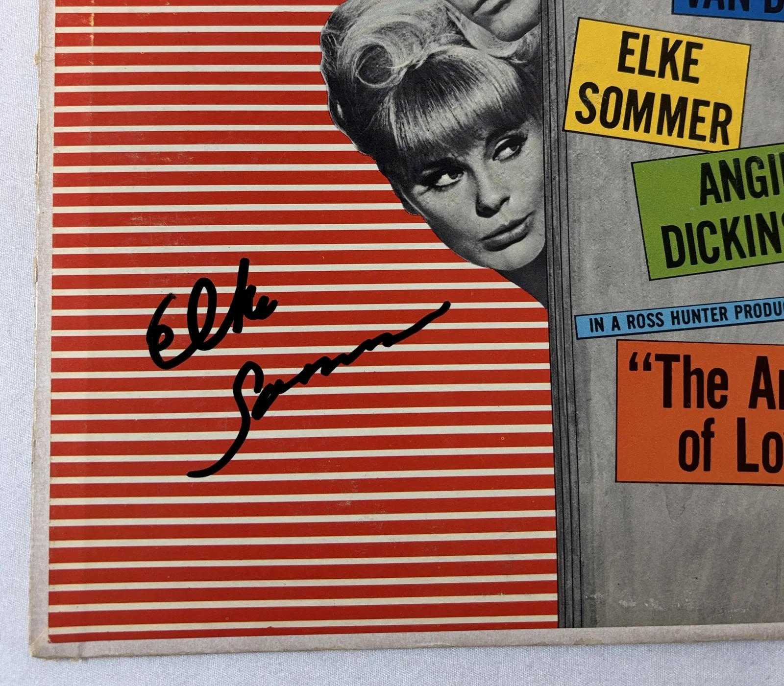 AUTOGRAPHS Art Of Love LP~DICK VAN DYKE,JAMES GARNER,ANGIE DICKINSON,ELKE SOMMER, изображение 4