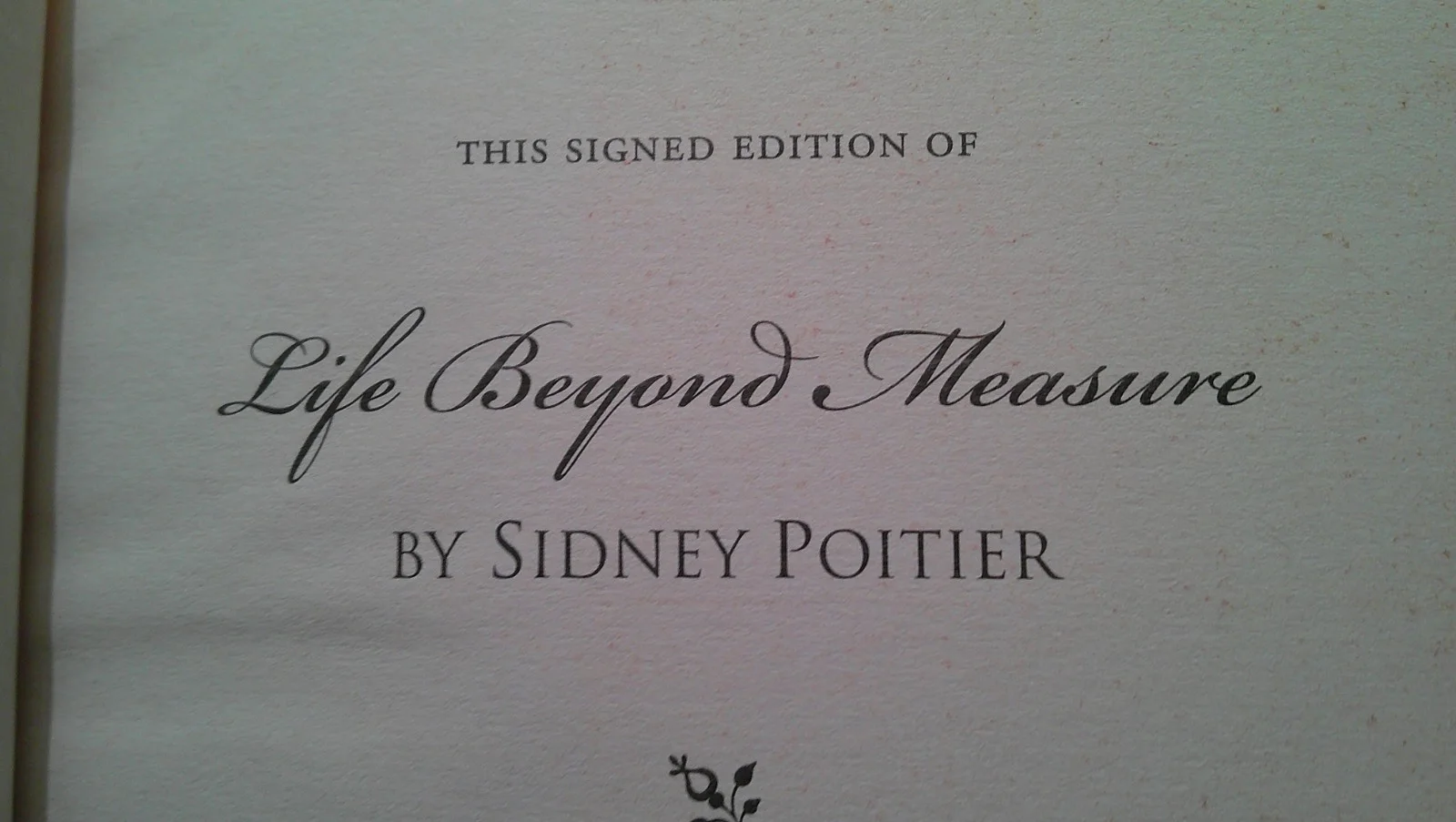 Sidney Poitier — *SIDNEY POITIER SIGNED LTD/ED. *LIFE BEYOND MEASURE* - *A RAISIN IN THE SUN**, изображение 3