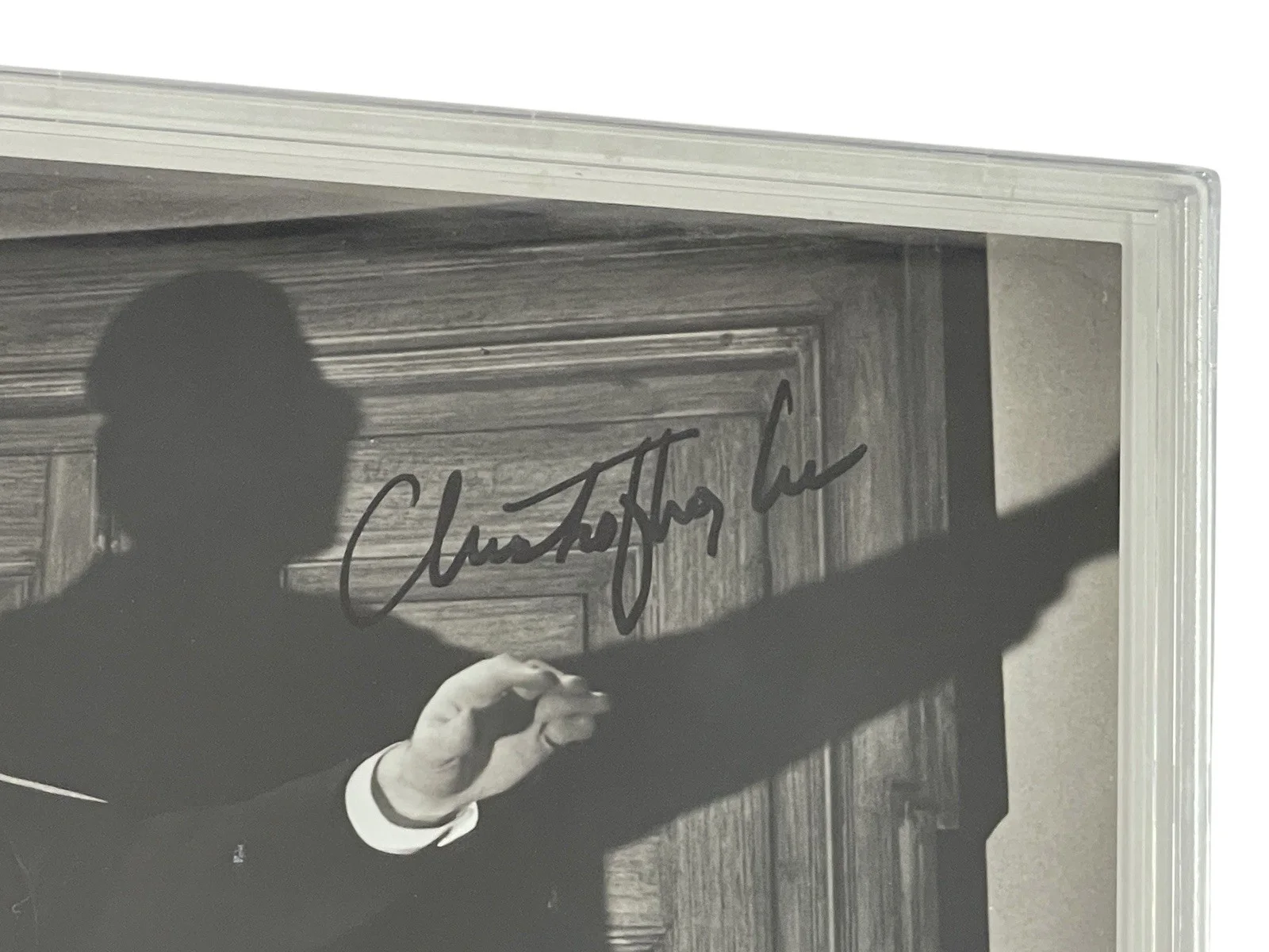 Christopher Lee — Christopher Lee Signed Autographed 8x10 Encapsulated Horror of Dracula Photo BAS, изображение 3